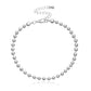 Round Bead Chain Anklet Women