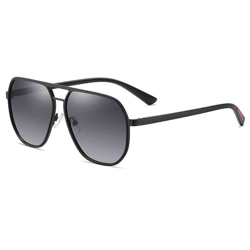 Gafas de sol de moda para hombre, gafas de sol polarizadas para conducir, espejo de sapo, gafas de sol clásicas con montura grande