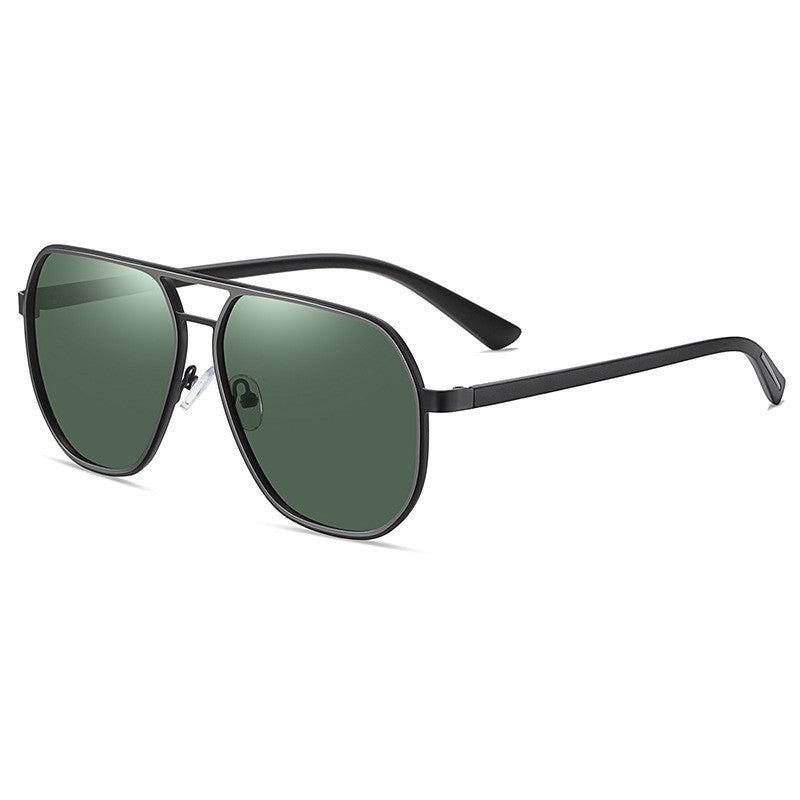 Gafas de sol de moda para hombre, gafas de sol polarizadas para conducir, espejo de sapo, gafas de sol clásicas con montura grande