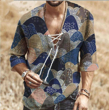 Nuevo Camisas holgadas de talla grande para hombre, camisetas