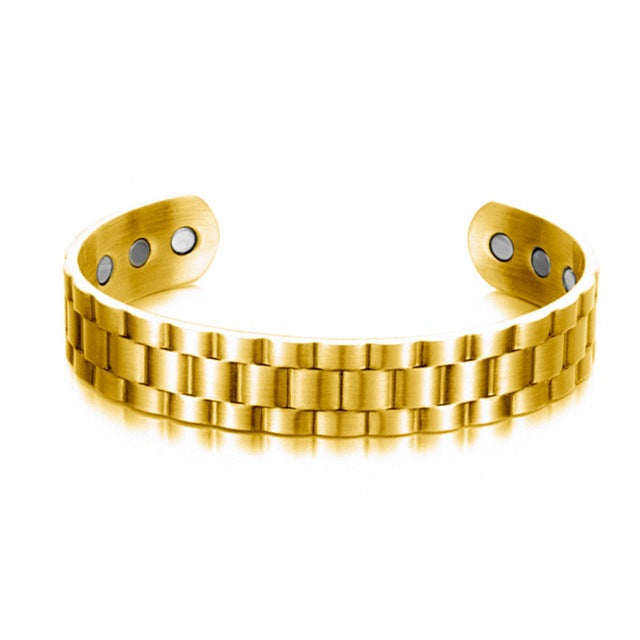 Pulseras Pulsera de oro plateado para hombres y mujeres