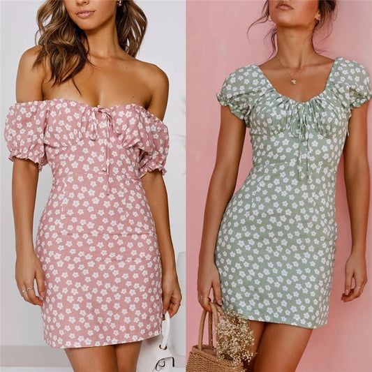 Vestidos bonitos estampados para mujer, Vestidos bohemios ajustados para mujer, Vestidos de fiesta