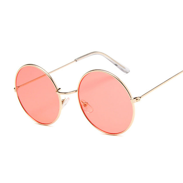 Gafas de sol redondas retro rosadas Gafas de sol para mujer rosa