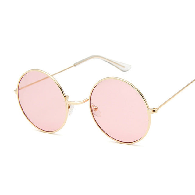 Gafas de sol redondas retro rosadas Gafas de sol para mujer rosa