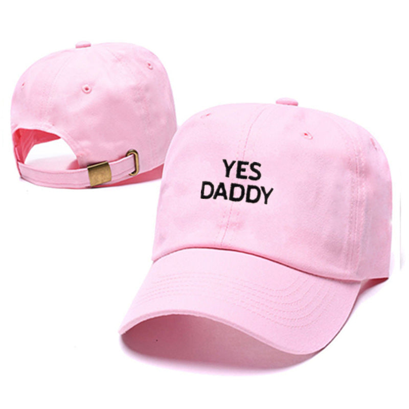 Sombreros de hip-hop para hombres y mujeres Gorras para exteriores Gorras bordadas Yes Daddy