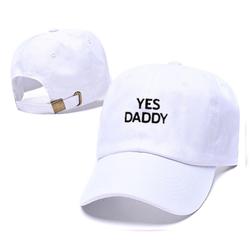 Sombreros de hip-hop para hombres y mujeres Gorras para exteriores Gorras bordadas Yes Daddy