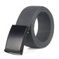 Trendy Fashion New Men'S And Women'S Trousers Solid Color Canvas Belt Men'S Belt