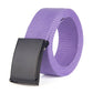 Trendy Fashion New Men'S And Women'S Trousers Solid Color Canvas Belt Men'S Belt