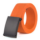 Trendy Fashion New Men'S And Women'S Trousers Solid Color Canvas Belt Men'S Belt