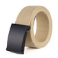 Trendy Fashion New Men'S And Women'S Trousers Solid Color Canvas Belt Men'S Belt