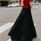 Women Fashion Casual Skirt Girls High Waist Long Skirts