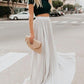 Women Fashion Casual Skirt Girls High Waist Long Skirts
