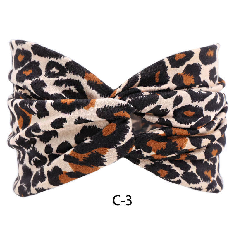 Wide Cotton Headband For Women Girl Print
