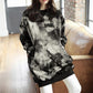 Women Casual Solid Sweat Plus Size Tops Autumn