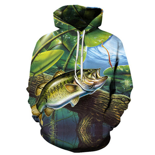 Sudadera con capucha y estampado 3D