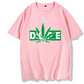 Hemp Leaf Dope Weed New Rap Trend Hip Hop T-shirt Men''s Short Sleeve Cotton Men''s Half Sleeve T-shirt