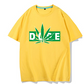 Hemp Leaf Dope Weed New Rap Trend Hip Hop T-shirt Men''s Short Sleeve Cotton Men''s Half Sleeve T-shirt
