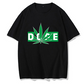 Hemp Leaf Dope Weed New Rap Trend Hip Hop T-shirt Men''s Short Sleeve Cotton Men''s Half Sleeve T-shirt