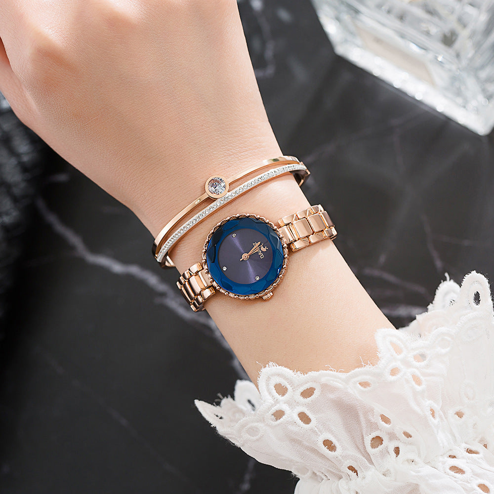 Conjunto de reloj para mujer, pulsera de lujo, collar, regalo para novia