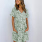 Summer Women Mini Dresses Spring Short Sleeve Dot Printed