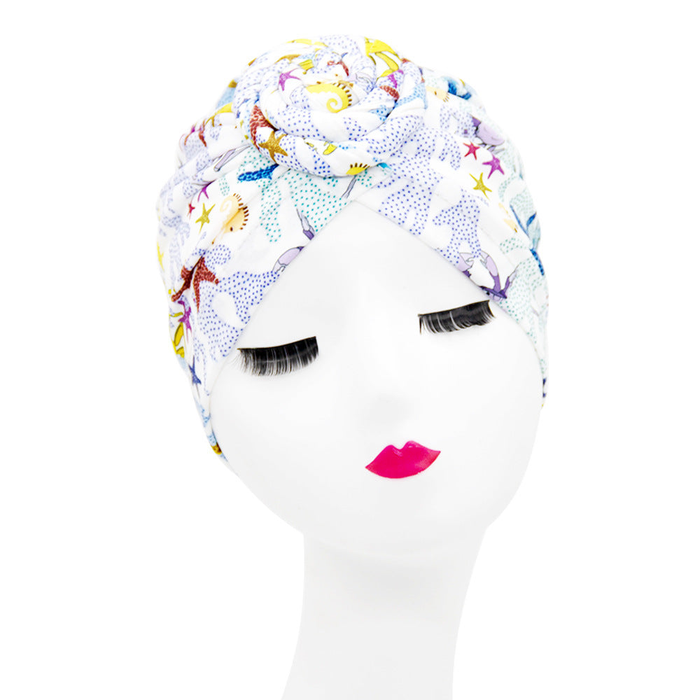 European And American Popular Retro Turban Hats African Handmade Spiral Flower Hats Bohemian Fashion Hats