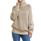 Turtleneck knitted sweater women
