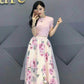 Women Irregular Tee Mesh Skirts Tops Vintage Skirt