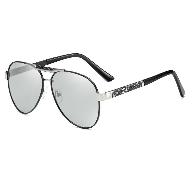 Gafas de sol de moda para hombre y mujer, lentes de sol polarizadas para conducir, espejo de sapo para conducir