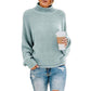 Turtleneck knitted sweater women