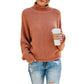 Turtleneck knitted sweater women