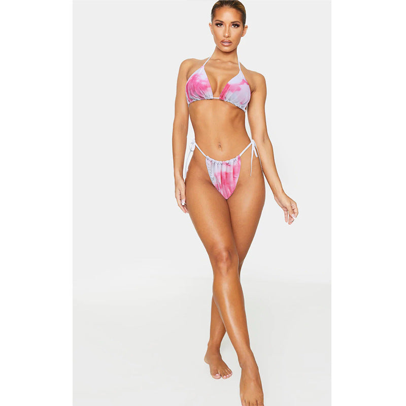 Nuevo estilo de traje de baño Sexy traje de baño dividido Bikini de mujer traje de baño de tres piezas