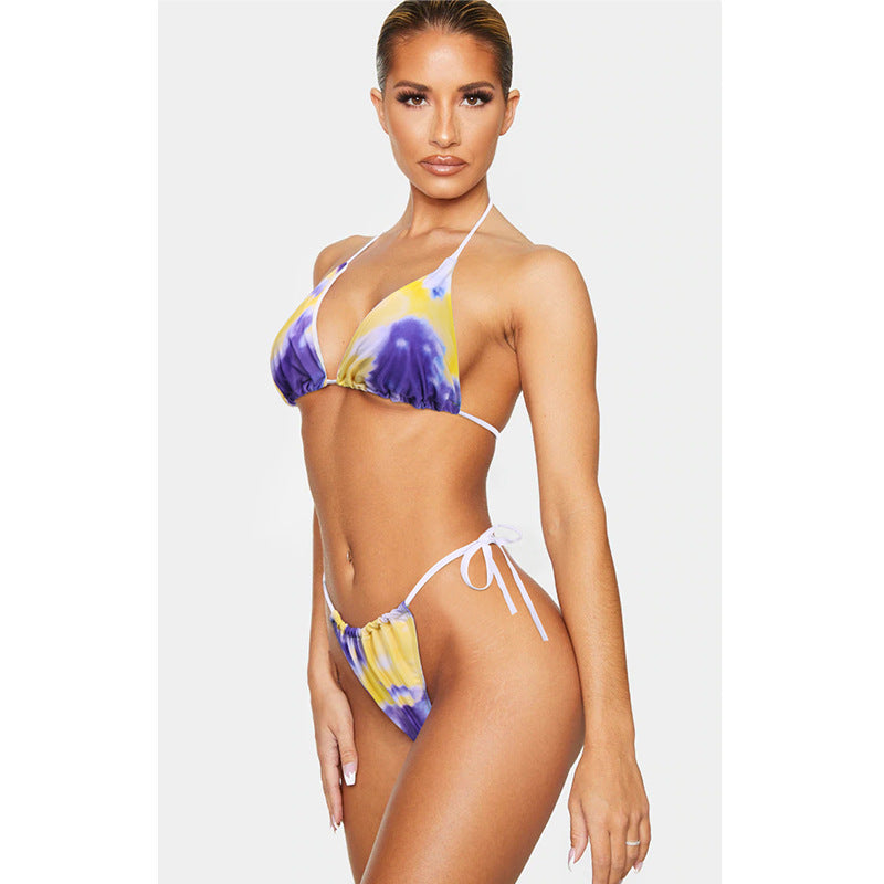 Nuevo estilo de traje de baño Sexy traje de baño dividido Bikini de mujer traje de baño de tres piezas