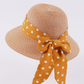 New Children's Straw Hats Leisure Ribbon Bow Hat