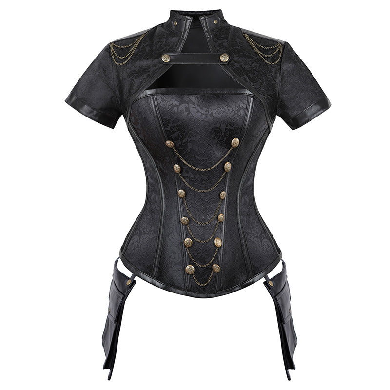 Steampunk Sexy Corset Women Corset Shawl Tops Punk