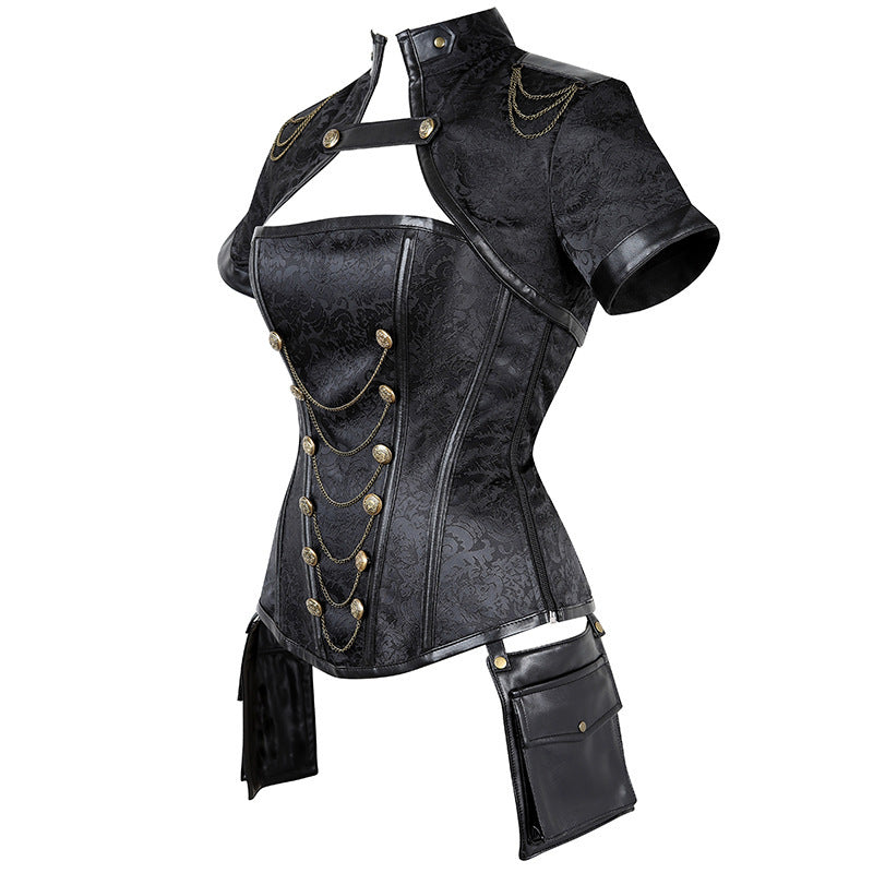 Steampunk Sexy Corset Women Corset Shawl Tops Punk