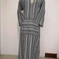 Women Long Striped Casual Loose Maxi Dresses