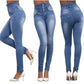 Fashion Elastic High Waist Jeans Women Pencil