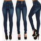 Fashion Elastic High Waist Jeans Women Pencil
