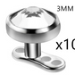 Body Piercing Pure Titanium Spot Invisible Ring