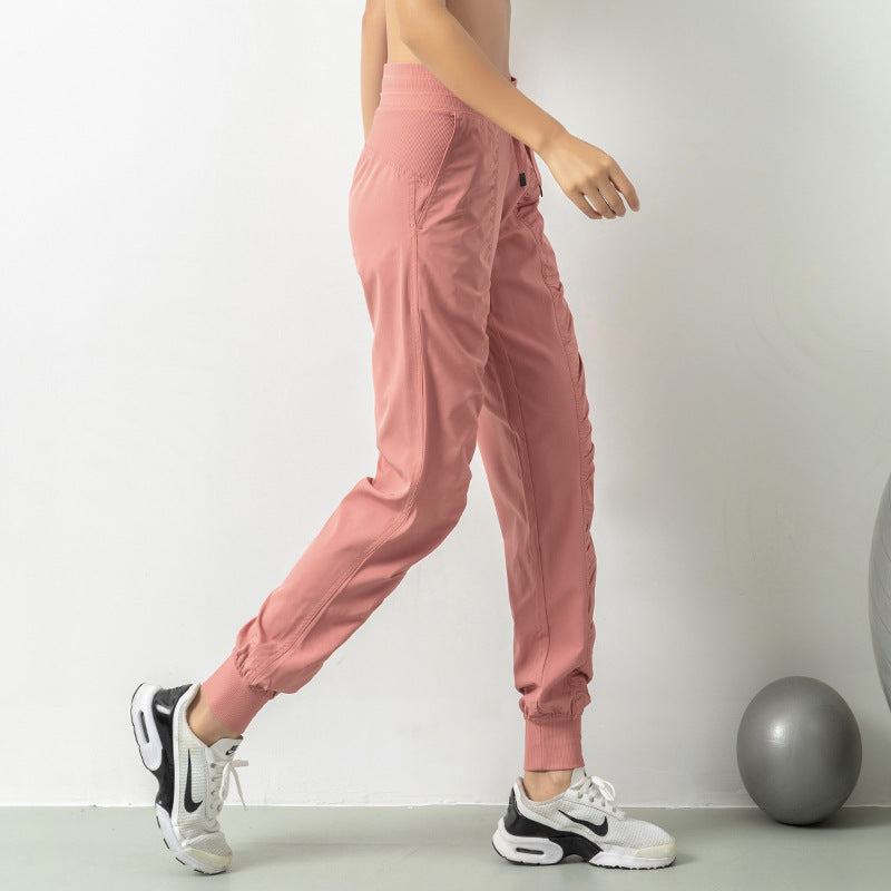 Pantalones deportivos para mujer, mallas sueltas, pantalones para correr, pantalones informales de secado rápido