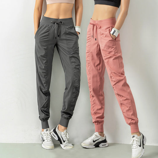 Pantalones deportivos para mujer, mallas sueltas, pantalones para correr, pantalones informales de secado rápido