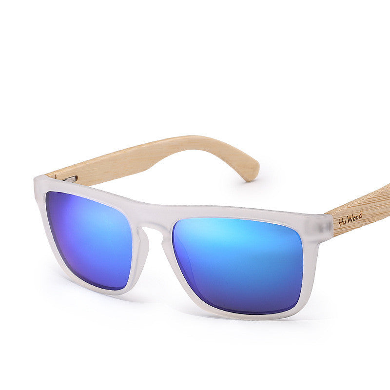 Gafas de sol polarizadas de madera para hombre.