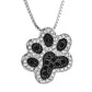 Pendant Necklaces Jewelry Dog Footprint Rinhoo Woman Fashion Crystal Animal for Bijoux