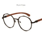 Wooden Glasses Retro Round Frame Fujii Glasses Frame Women