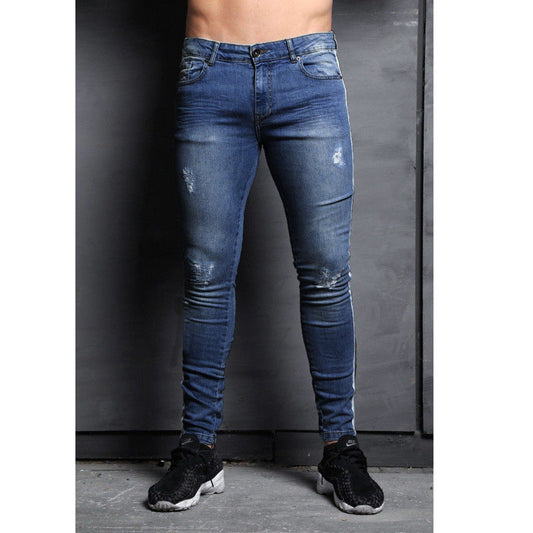 Wish Jeans para hombres Nueva moda Agujeros en las rodillas