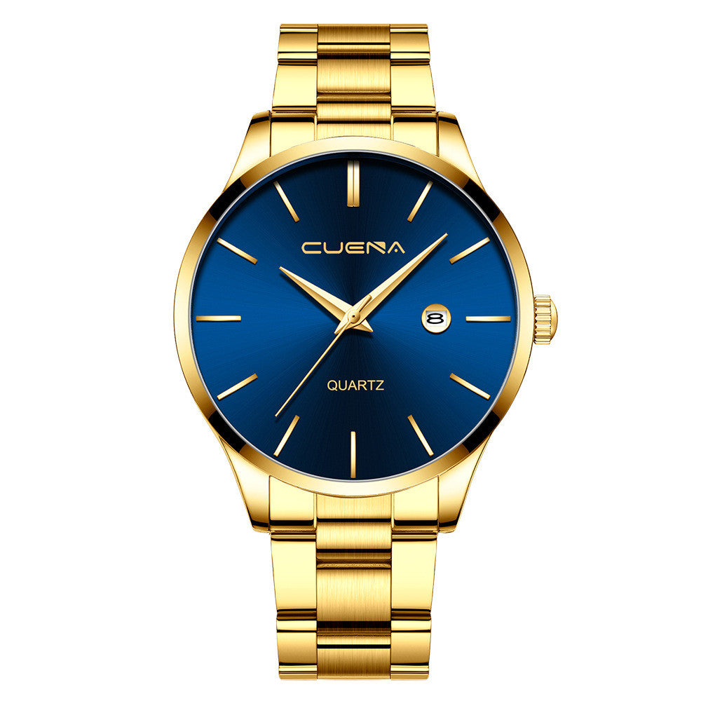 CUENA Relojes para hombre Top Brand Movimiento de cuarzo Lujo