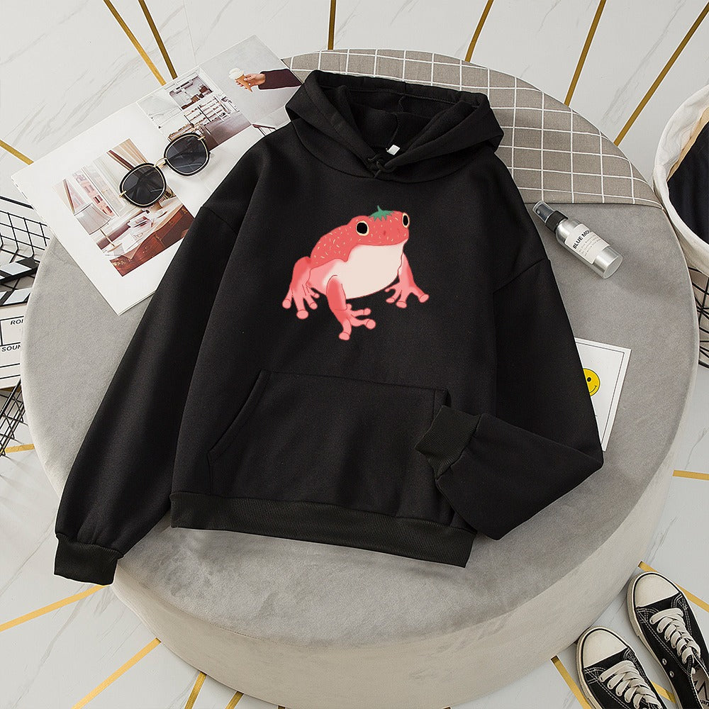 Kawaii Cute Animal Frog Sweatshirt Sports Hooded Sweatshirt