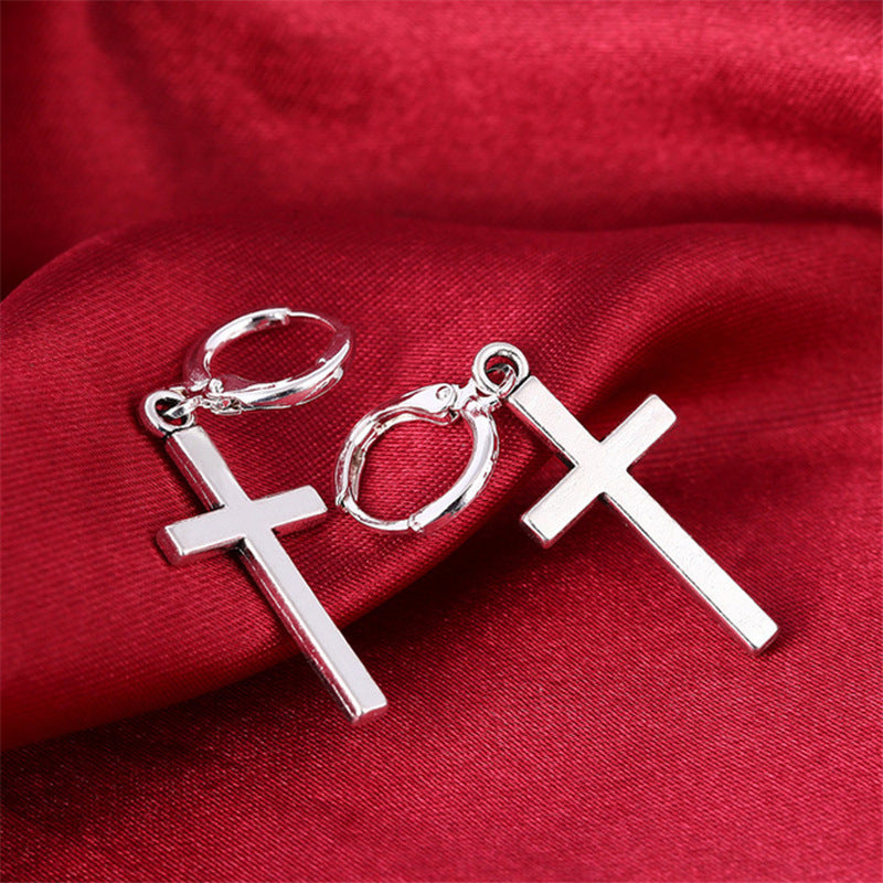 Cross Earrings Ear Buckle All-match Earrings Men And Women Accessories