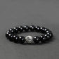 Black Agate Bracelet Transfer Beads For Men