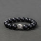 Black Agate Bracelet Transfer Beads For Men